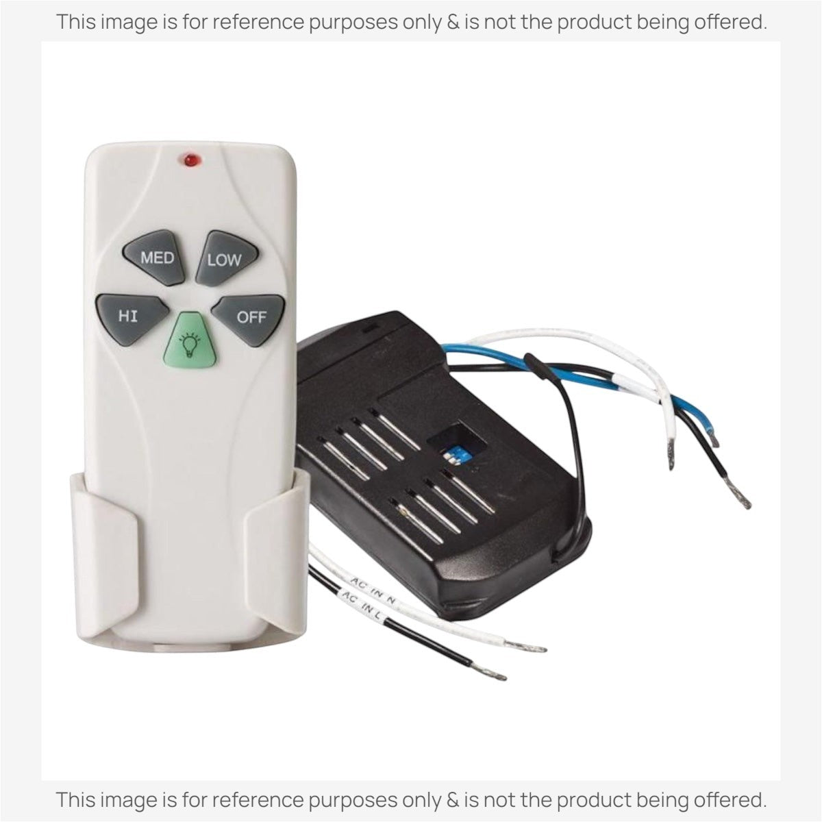 Anderic Substitute for Nutone RCK01 Universal Ceiling Fan Kit Ceiling Fan Remote Control Kit [63T-AC83T-KIT]