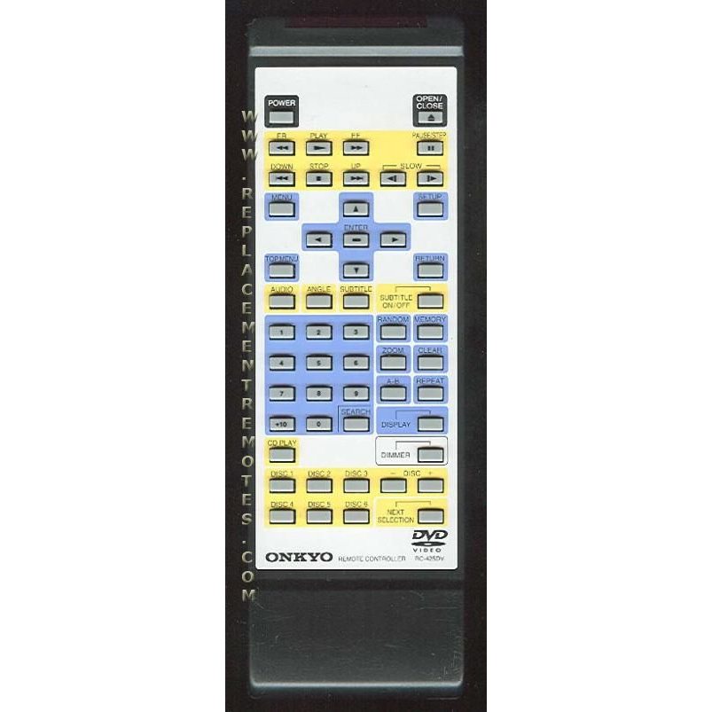 Onkyo RC425DV DVD Remote Control