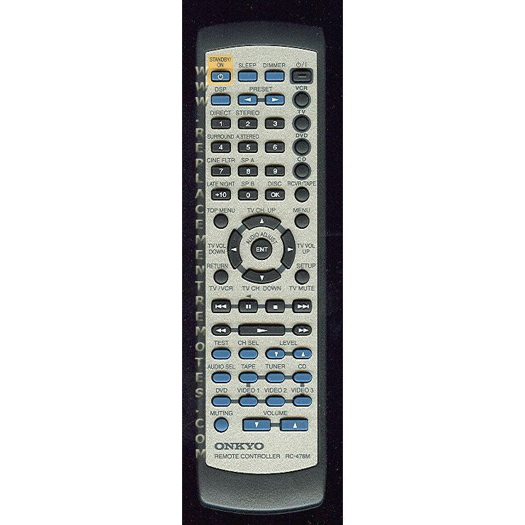 Onkyo RC478M Receiver Remote Control