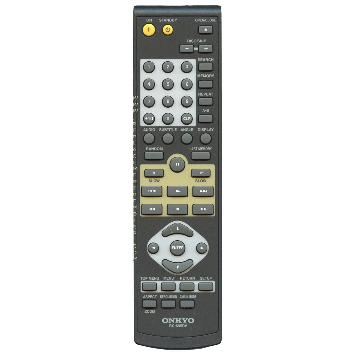 Control remoto de DVD Onkyo RC655DV