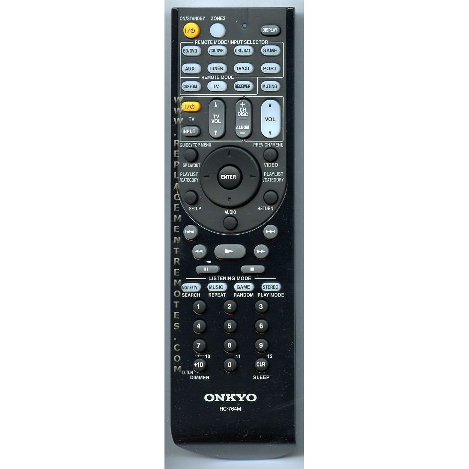Control remoto del receptor Onkyo RC764M