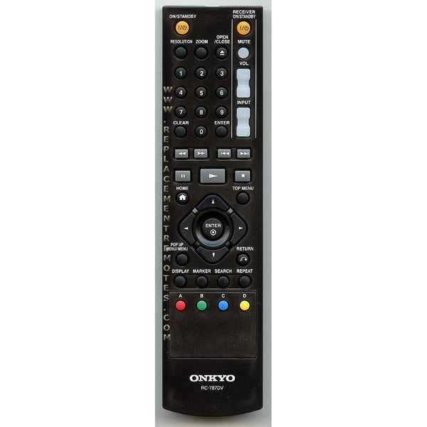 Onkyo RC787DV DVD Remote Control | RC-787DV