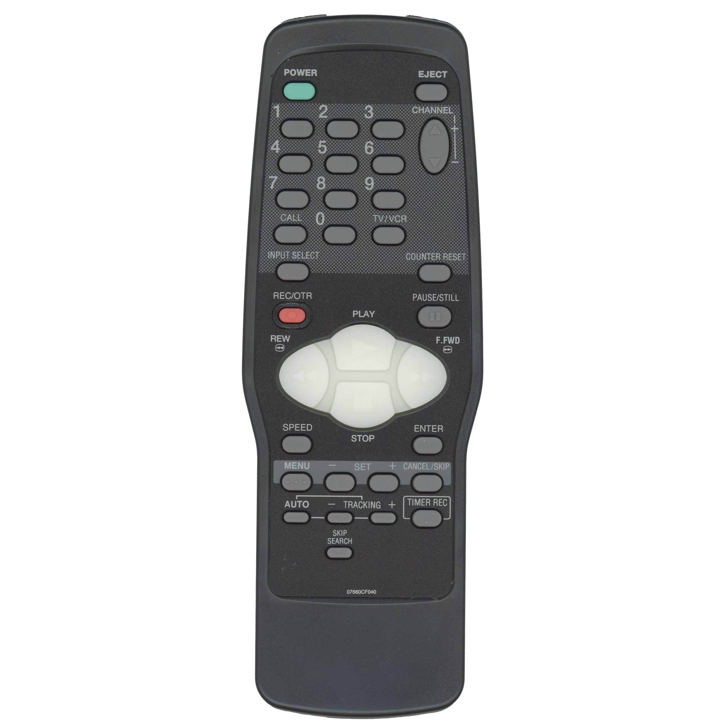 Orion 07660CF040 VCR Remote Control