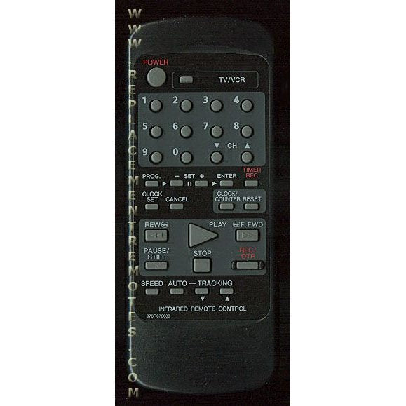 Control remoto para VCR Orion 076R076030