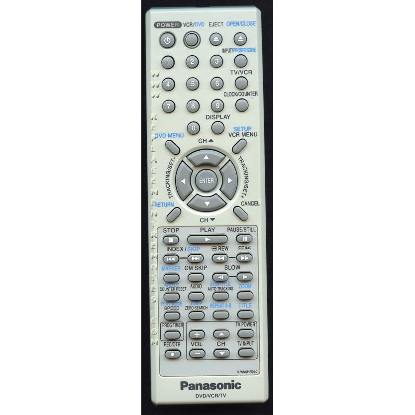 Télécommande DVD/VCR Panasonic 076N0HR010