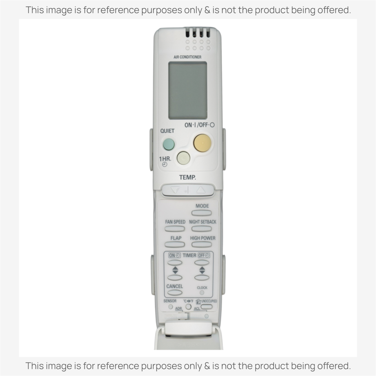 Anderic replacement remote control for Panasonic air conditioners with LCD screen and various function buttons.