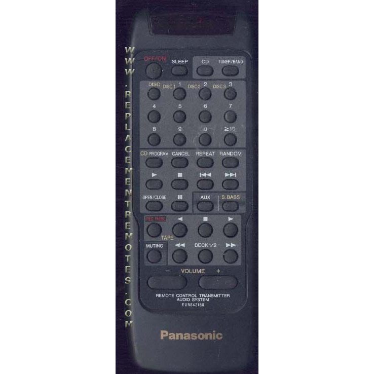 Panasonic EUR642180 Audio Remote Control
