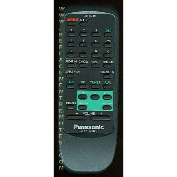 Télécommande pour magnétoscope Panasonic EUR644375