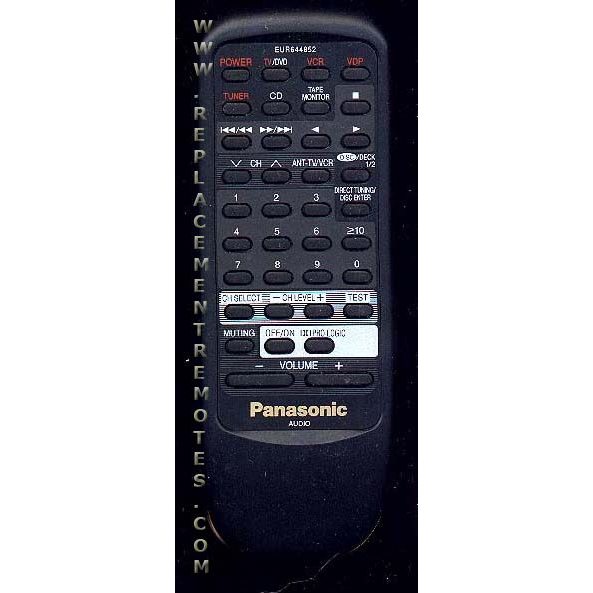 Panasonic EUR644852 Audio Remote Control