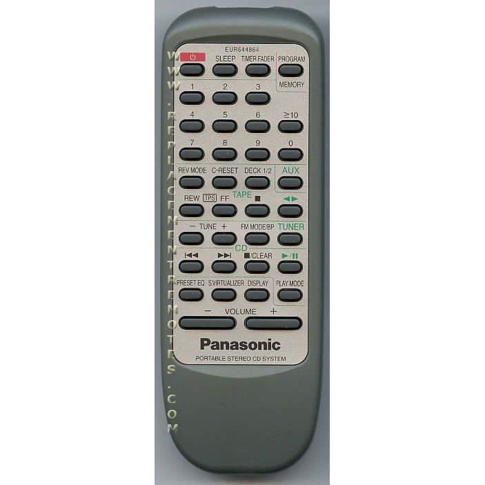 Panasonic EUR644864 Audio Remote Control