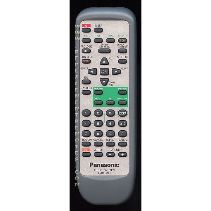 Télécommande audio Panasonic EUR646493