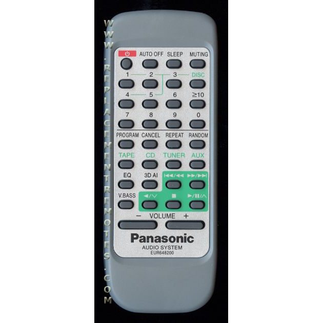 Panasonic EUR648200 Audio Remote Control