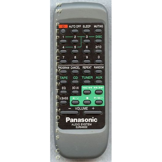 Control remoto de audio Panasonic EUR648202
