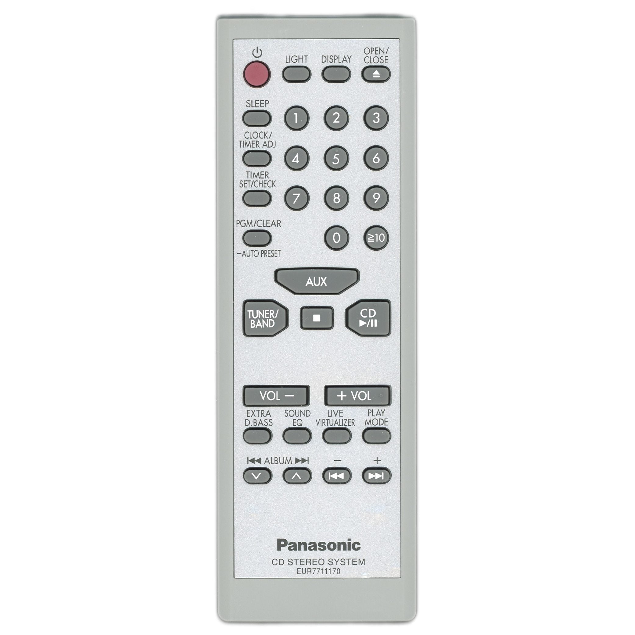 Panasonic EUR7711170 CD Remote Control