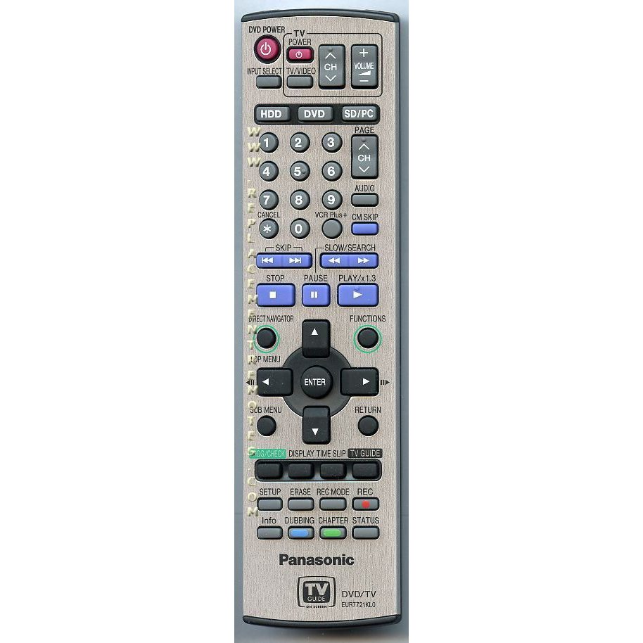 Télécommande pour lecteur DVD Panasonic EUR7721KL0R
