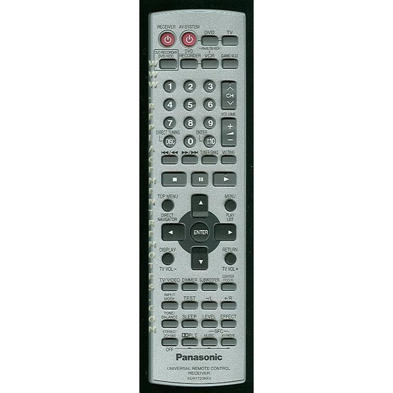 Control remoto del receptor Panasonic EUR7722KF0