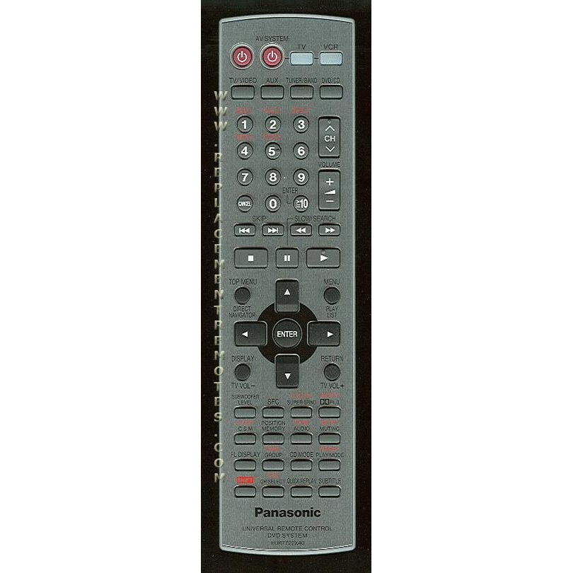 Control remoto del receptor Panasonic EUR7722X40