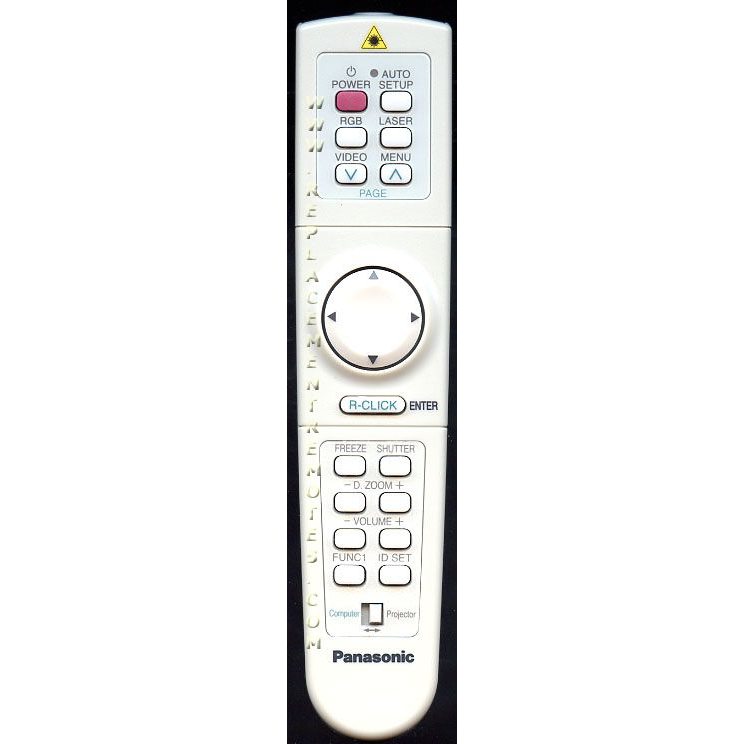 Panasonic N2QAEA000011 Projector Remote Control