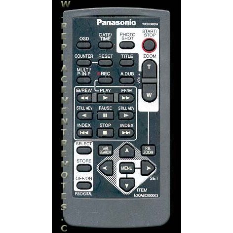 Panasonic N2QAEC000003 Video Camera Remote Control