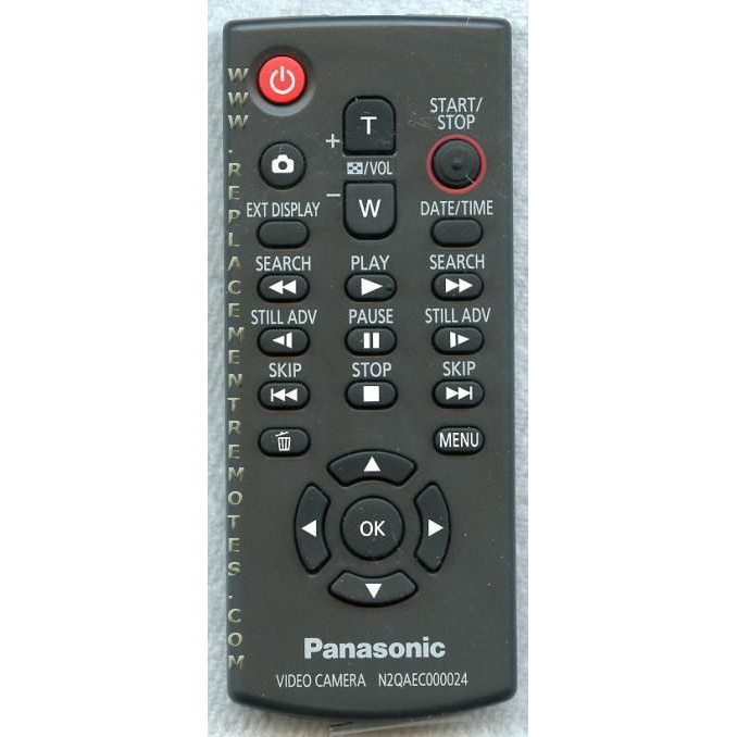 Control remoto para cámara de video Panasonic N2QAEC000024