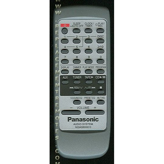 Control remoto de audio Panasonic N2QAGB000013