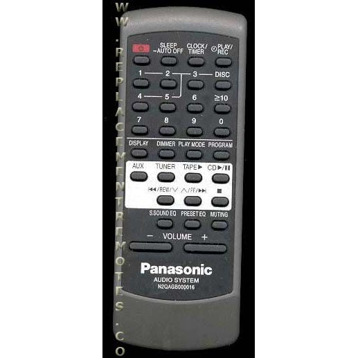Panasonic N2QAGB000016 Audio Remote Control