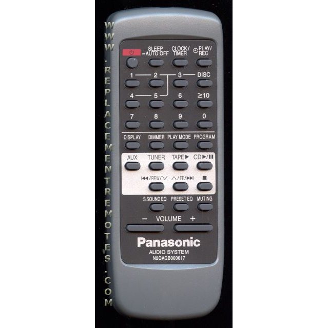 Control remoto de audio Panasonic N2QAGB000017