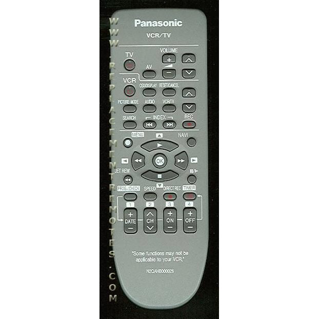 Panasonic N2QAHB000026 TV/VCR Remote Control