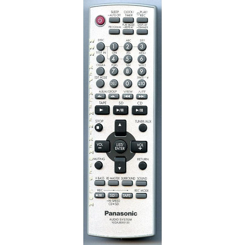 Control remoto de audio Panasonic N2QAJB000130