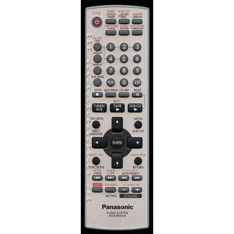 Control remoto de audio Panasonic N2QAJB000136