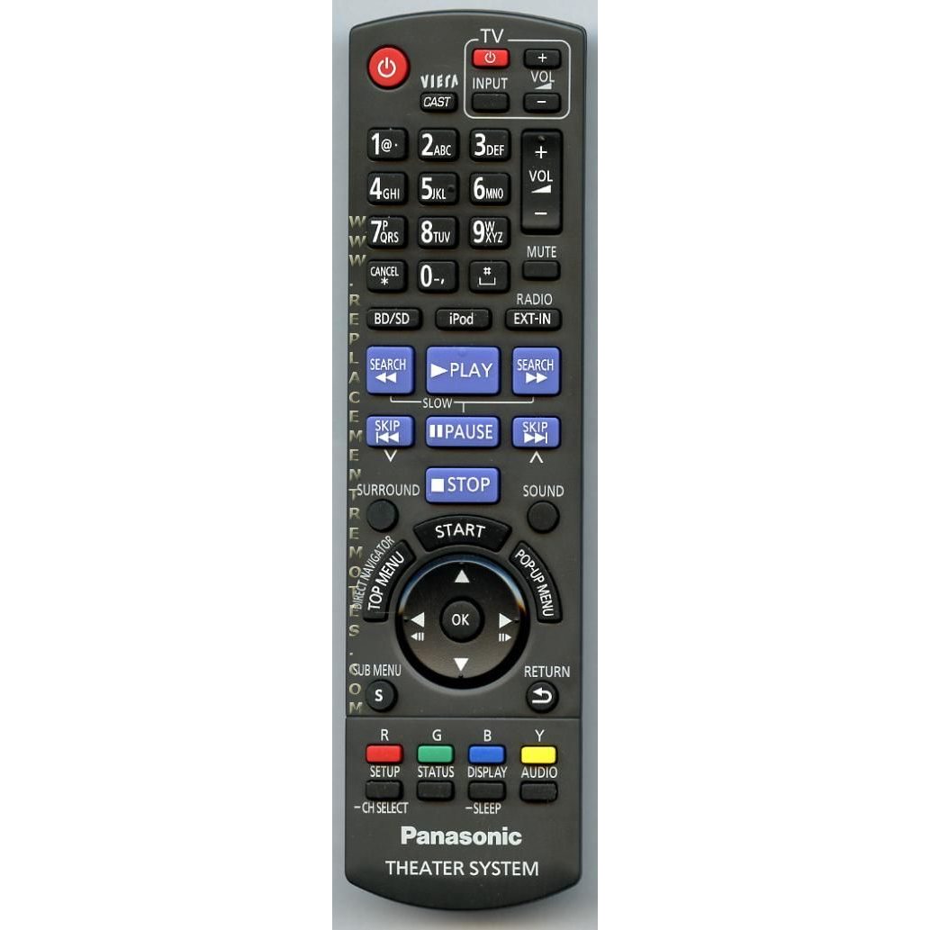 Panasonic N2QAKB000072 Home Theater Remote Control