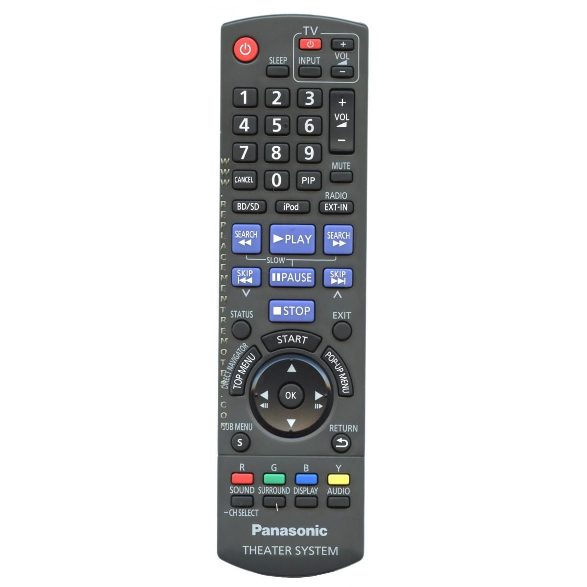Control remoto para cine en casa Panasonic N2QAKB000092 - N2QAKB000092