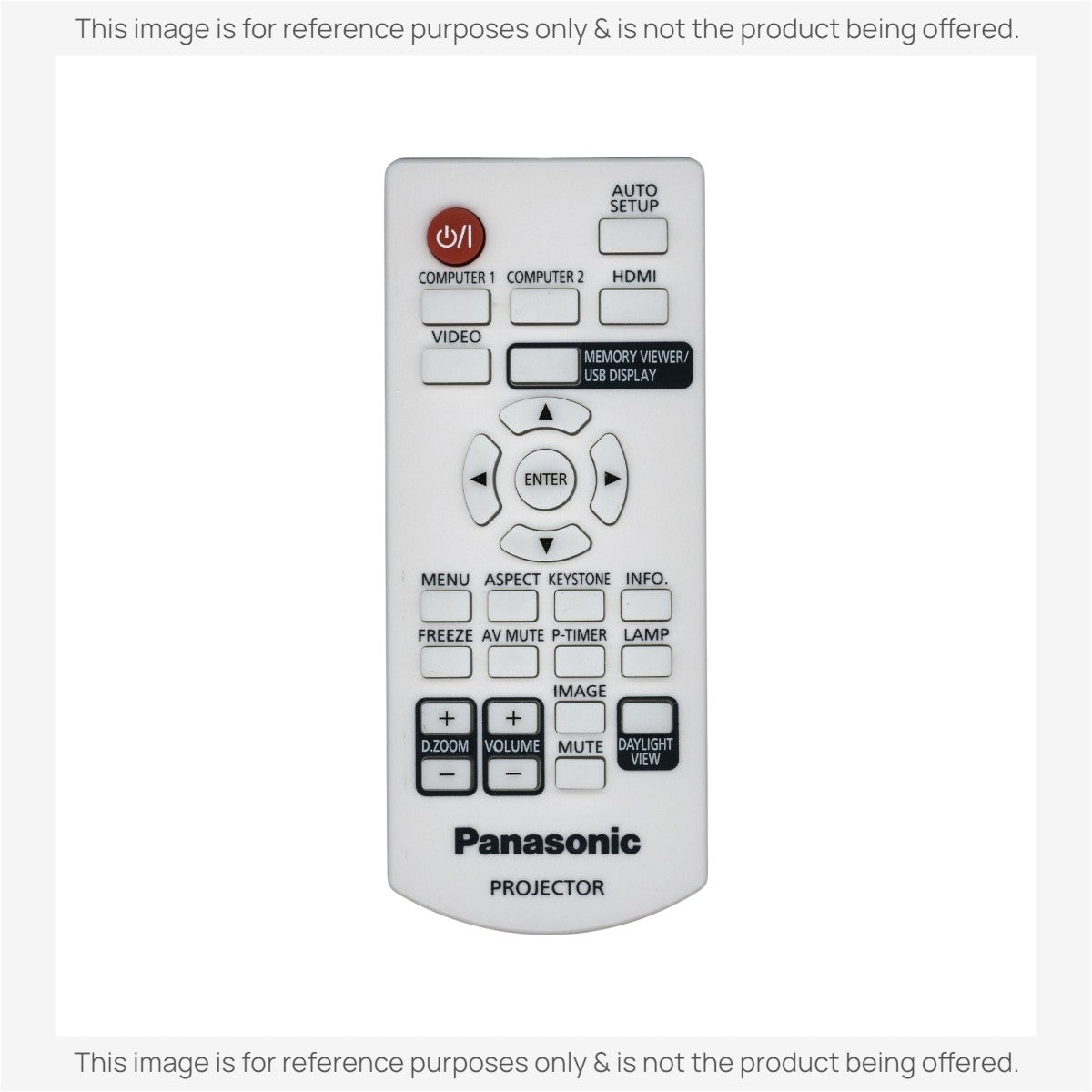 Sustituto para el mando a distancia del proyector Panasonic N2QAYA000110 [RR3720]