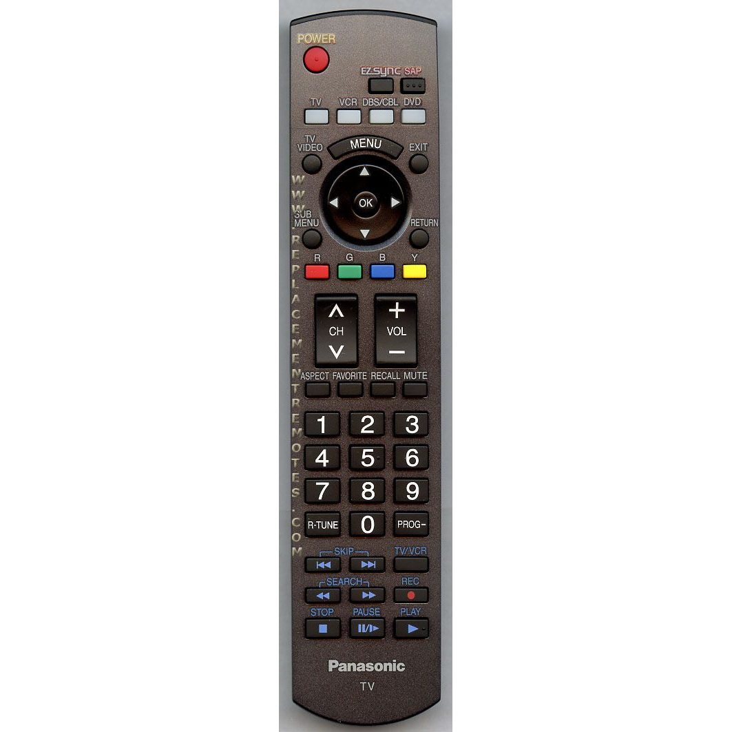 Panasonic N2QAYB000102 TV Remote Control