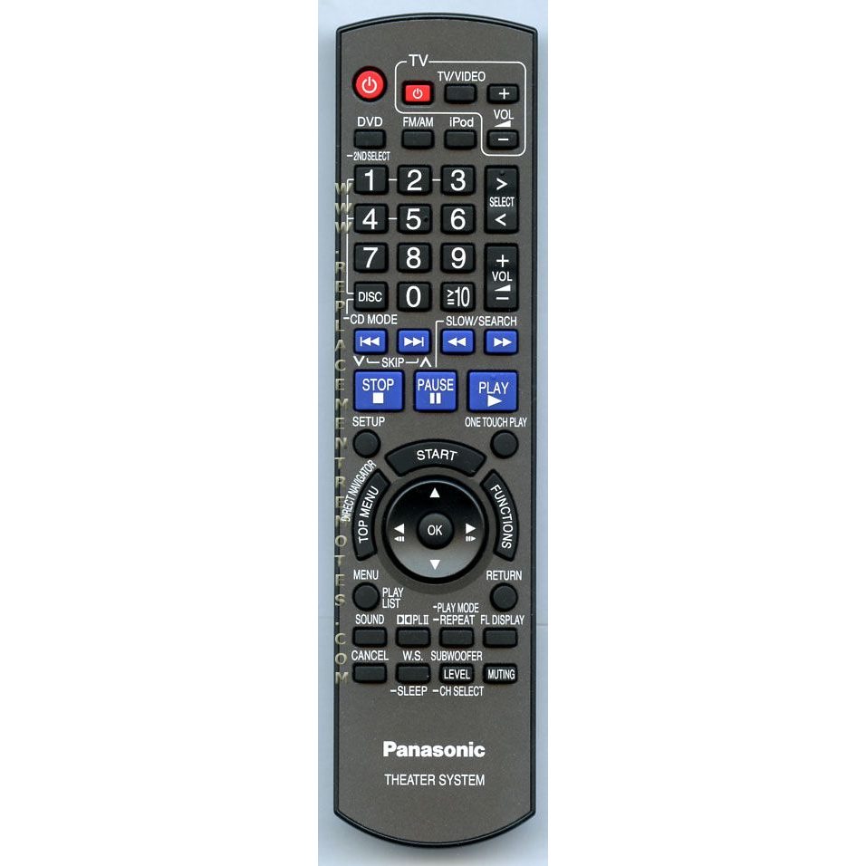 Panasonic N2QAYB000214 Home Theater Remote Control