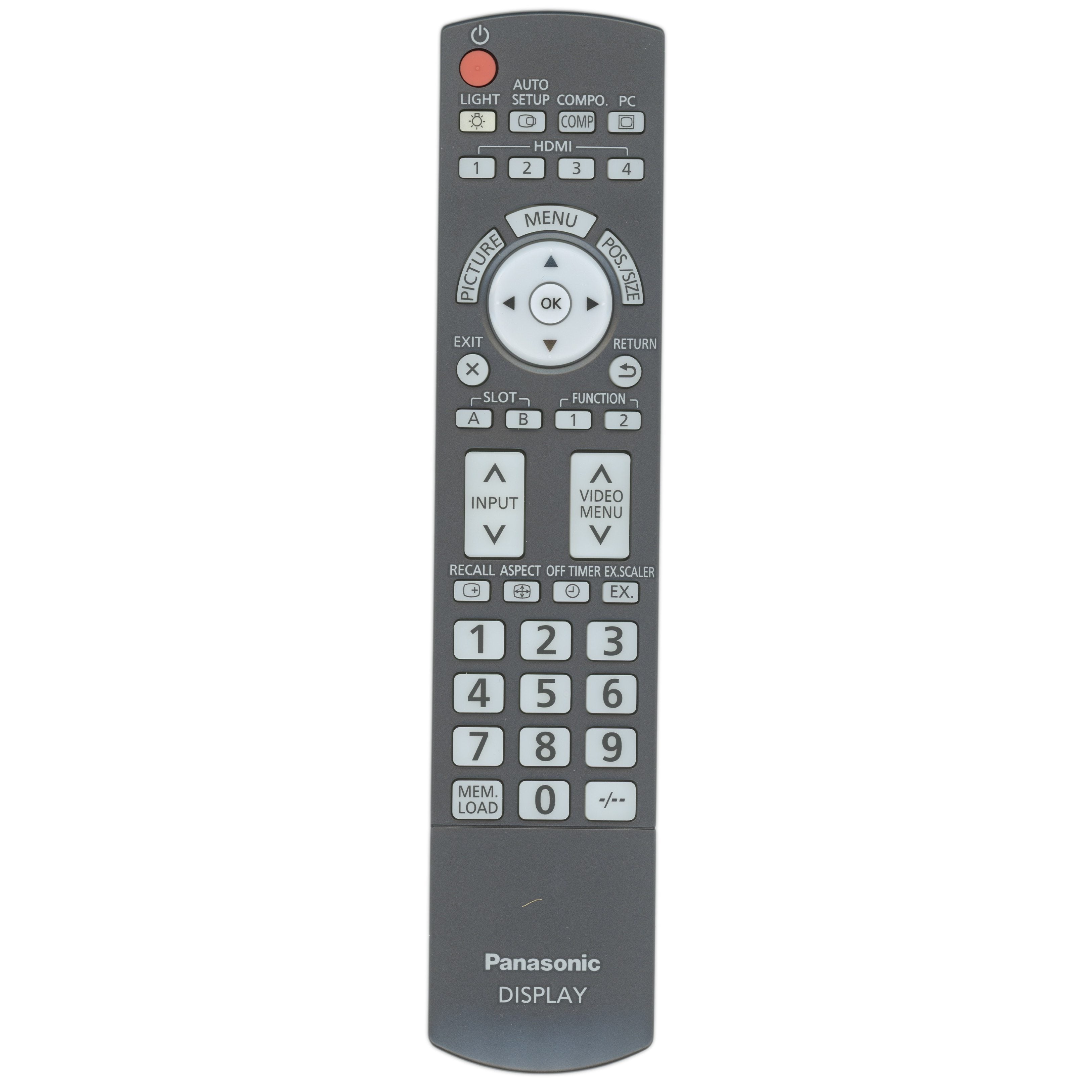 Control remoto para monitor Panasonic N2QAYB000562