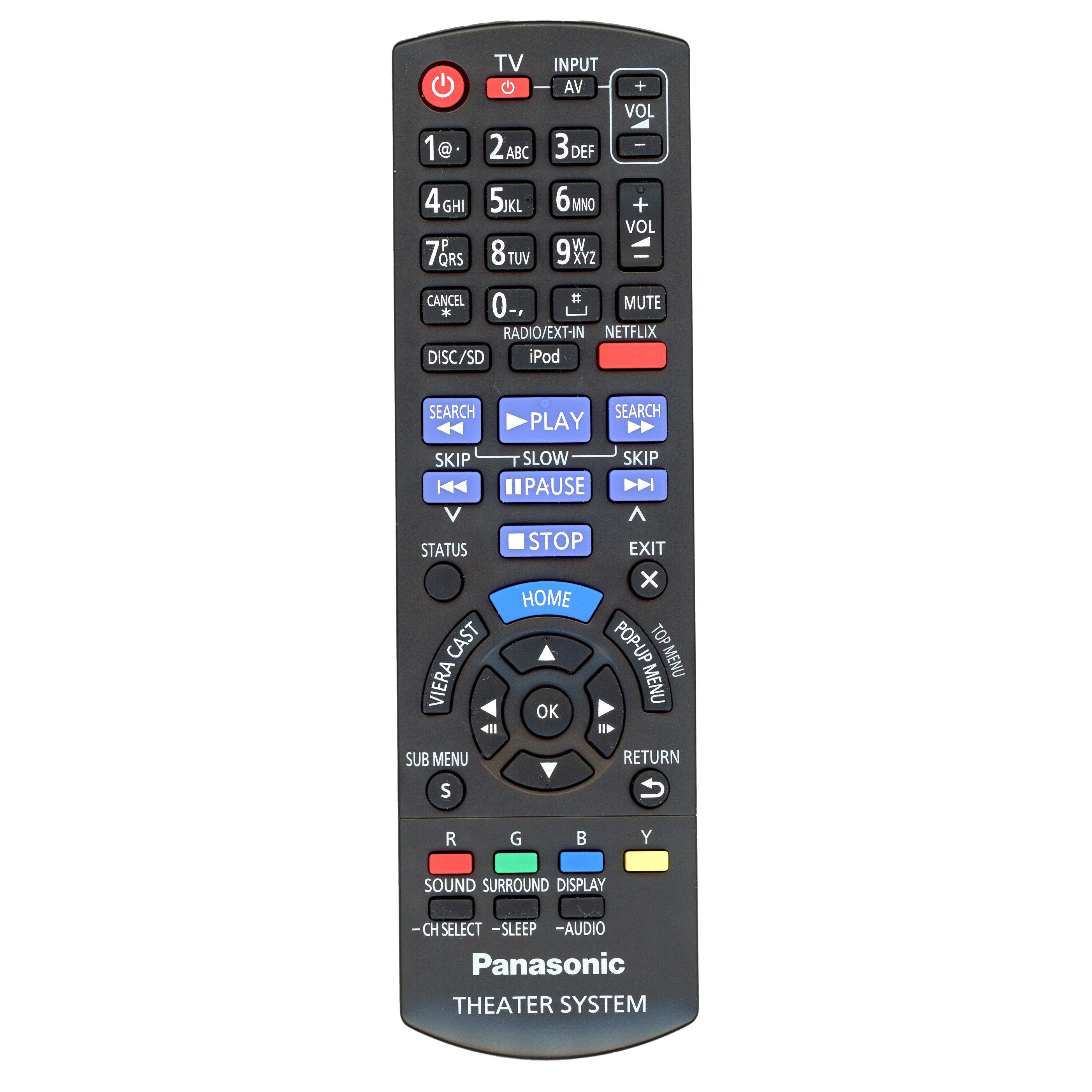 Control remoto para cine en casa Panasonic N2QAYB000629 - N2QAYB000629