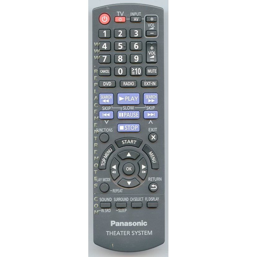 Control remoto para cine en casa Panasonic N2QAYB000694
