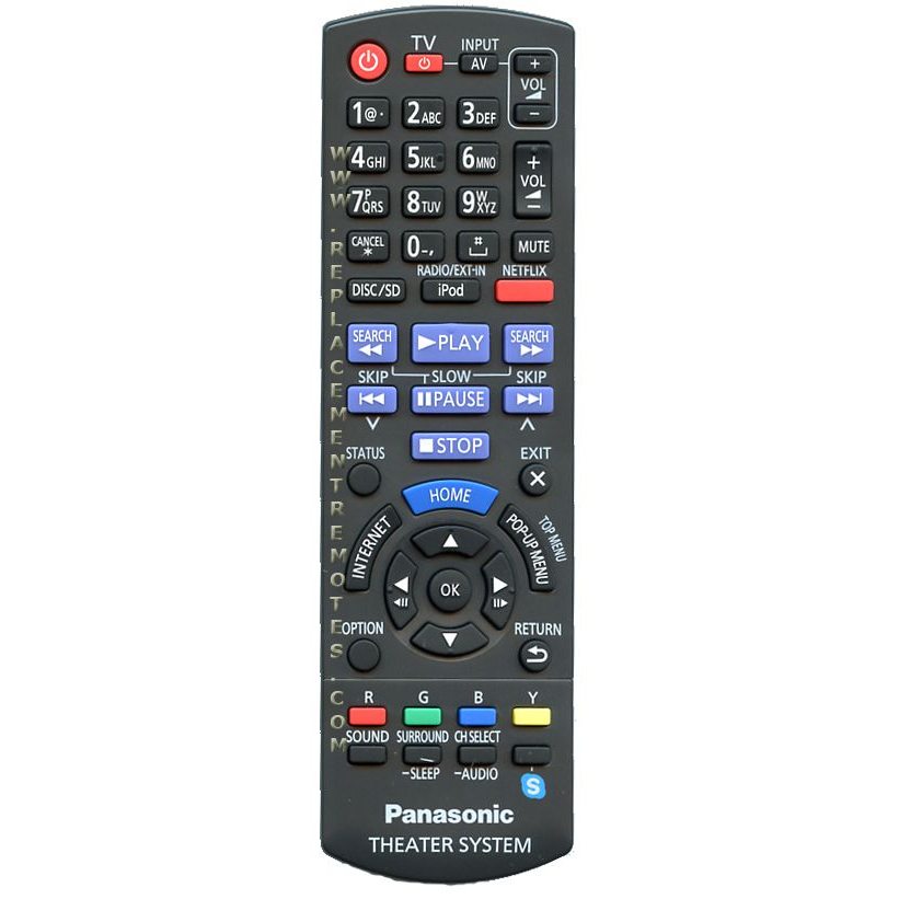 Panasonic N2QAYB000727 Home Theater Remote Control