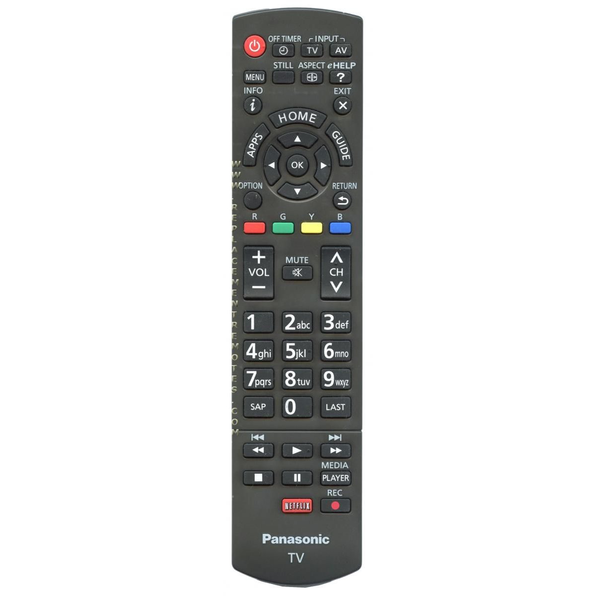Control remoto para televisor Panasonic N2QAYB000835