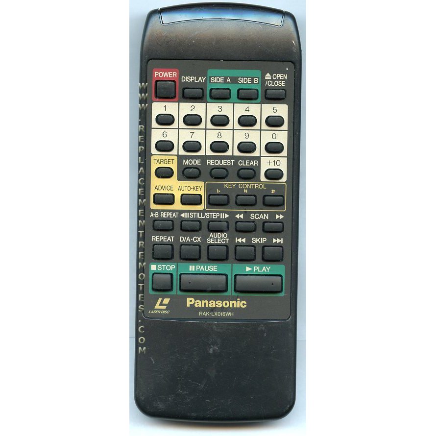 Télécommande pour disque laser Panasonic RAKLX016WH