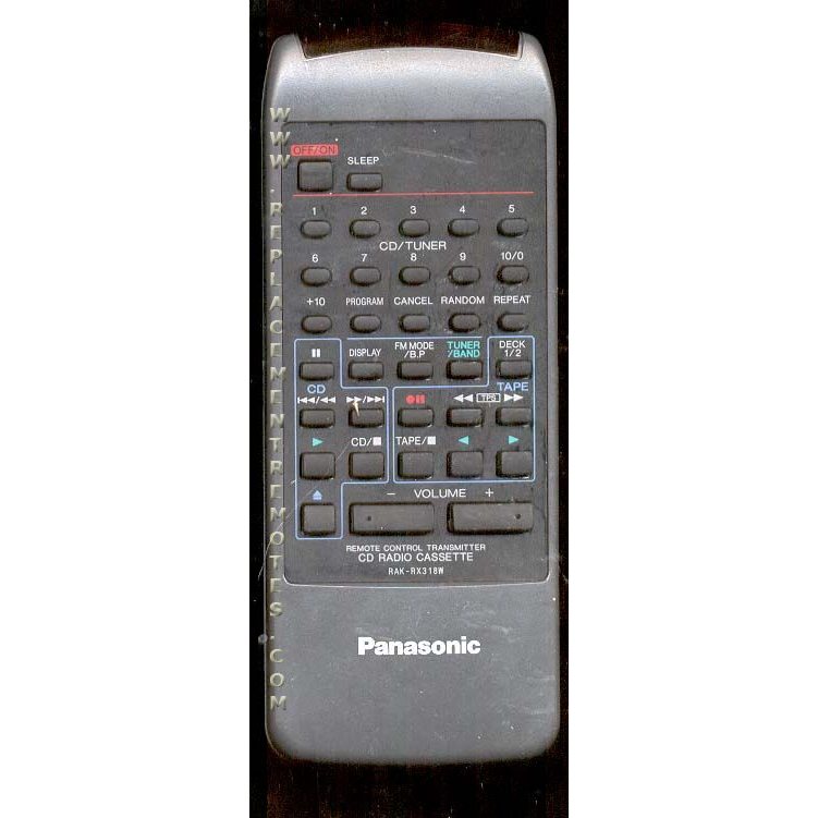 Panasonic RAKRX318W Audio Remote Control