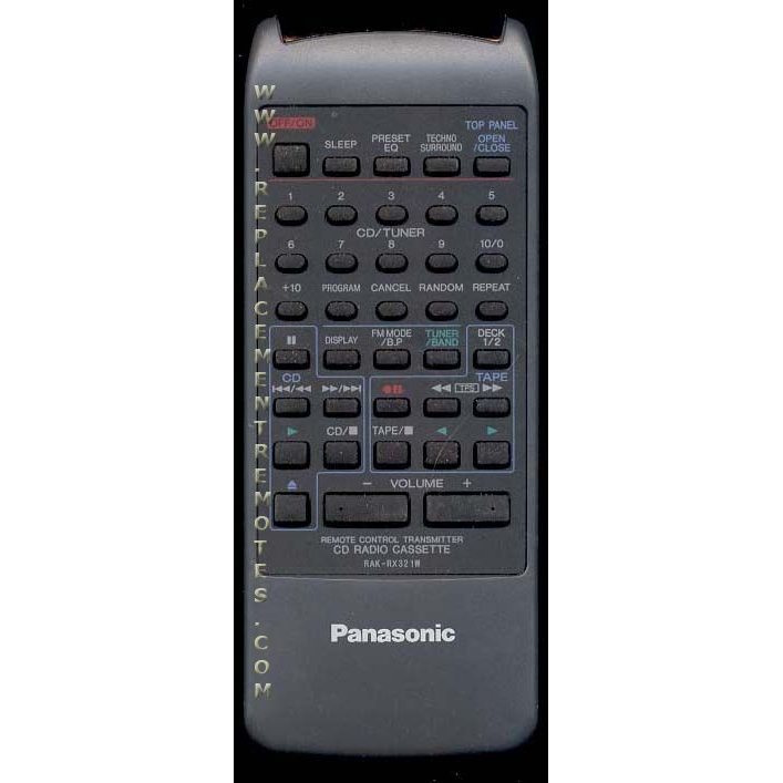 Control remoto de CD Panasonic RAKRX321W
