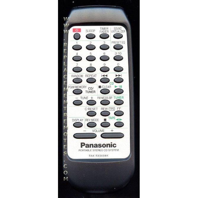 Télécommande CD Panasonic RAKRX949WK