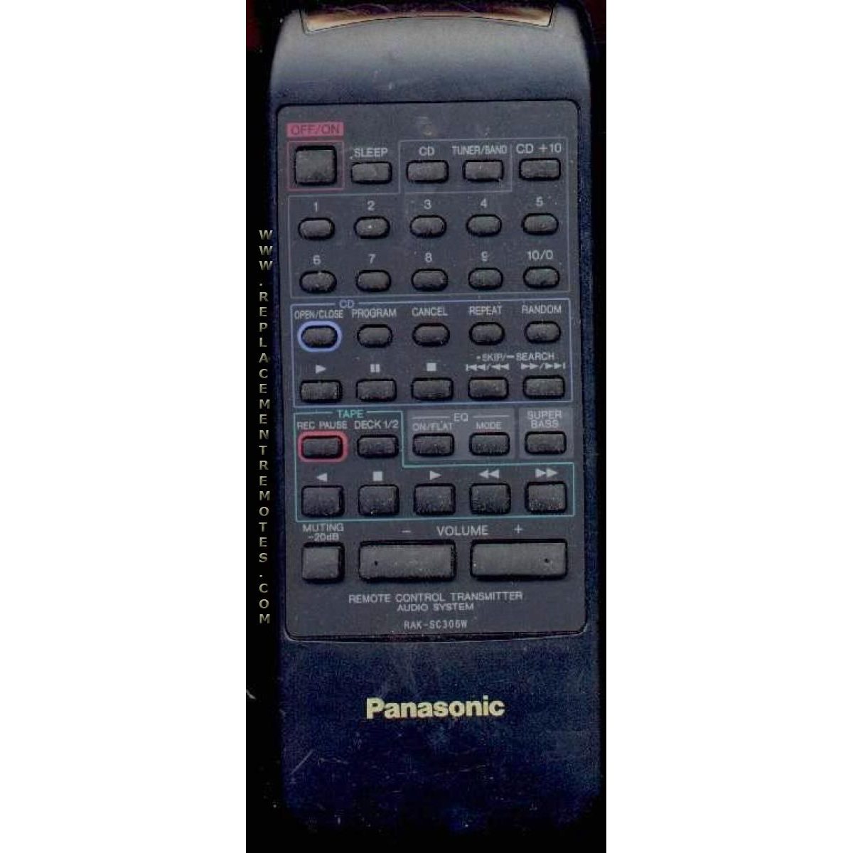 Télécommande audio Panasonic RAKSC306W