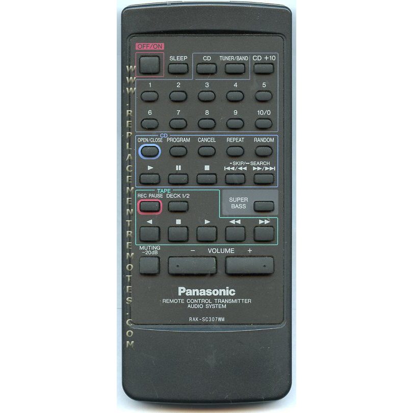 Télécommande audio Panasonic RAKSC307WM