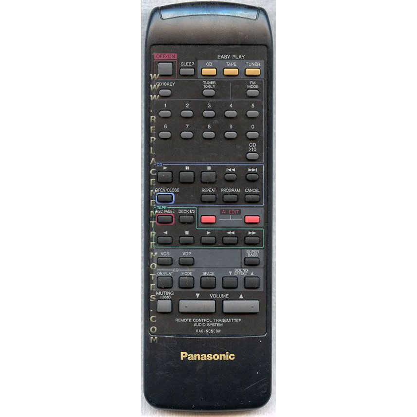 Panasonic RAKSC509W Audio Remote Control