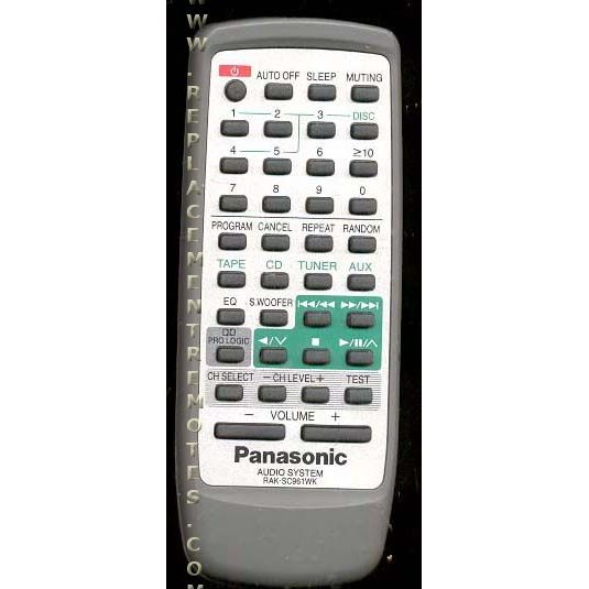Panasonic RAKSC961WK Audio Remote Control