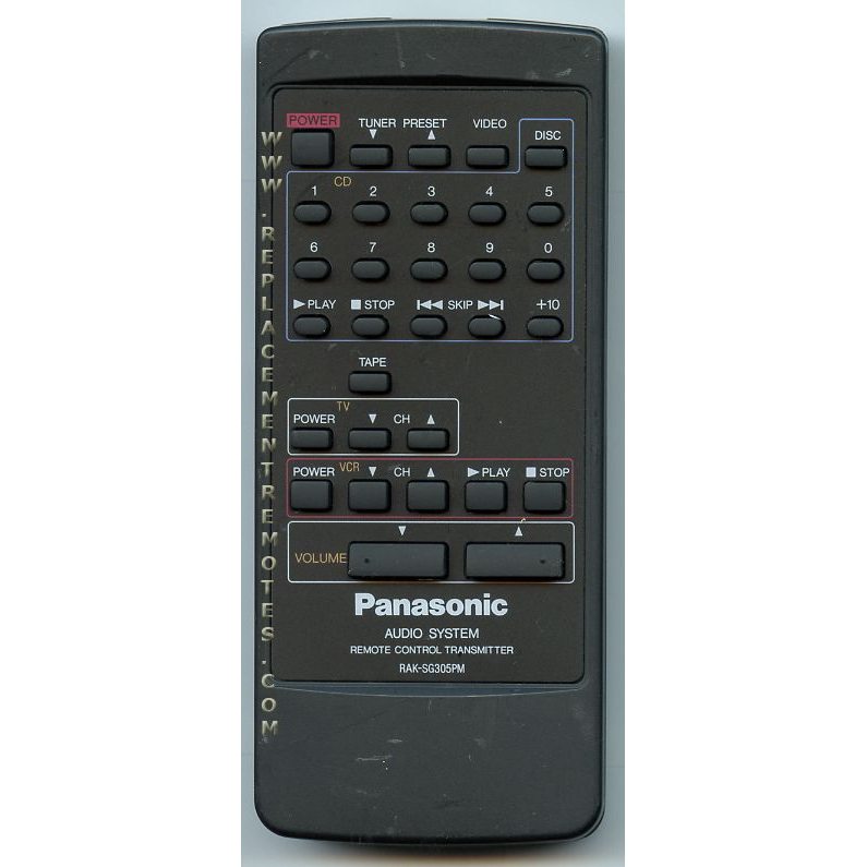 Télécommande audio Panasonic RAKSG305PM