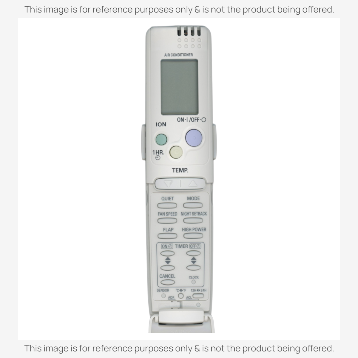 Anderic replacement remote control for Panasonic air conditioners with backlit LCD display and numeric keypad